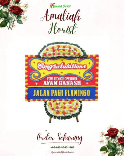Bunga Papan Congratulation di Singasari